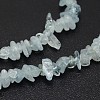 Chips Natural Aquamarine Beads Strands G-N0164-24-2