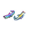 Rainbow Color Alloy Pendants PALLOY-N156-202-3