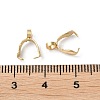 201 Stainless Steel Pendant Pinch Bails X-STAS-E437-27G-3