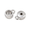 304 Stainless Steel Charm Rhinestone Settings SA-CBAC865-01B-P-2