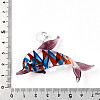 Handmade Lampwork Big Pendants LS-LAMP-T023-14B-3
