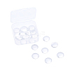 Clear Glass Cabochons GGLA-TA0001-01-15mm-1