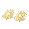 Rack Plating Flower Brass Stud Earrings EJEW-H016-32G-2