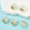 5Pcs UV Plating Transparent Acrylic Beads MACR-YW0004-28D-1