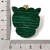 Synthetic Malachite & Synthetic Turquoise Pendants G-Z090-02G-08-3