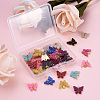 44Pcs 11 Colors Vintage Alloy Acrylic Charms PALLOY-TA0002-38-4