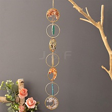 Natural Mixed Gemstone Wind Chime HJEW-P015-07