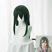 Long Green Straight Anime Cosplay Synthetic Wigs OHAR-I015-18