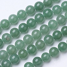 Natural Green Aventurine Beads Strands G-D855-09-6mm