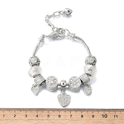 Alloy European Beads Charm Bracelets BJEW-F495-15P-1