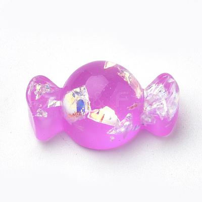 Resin Paillette Cabochons CRES-S303-23-1