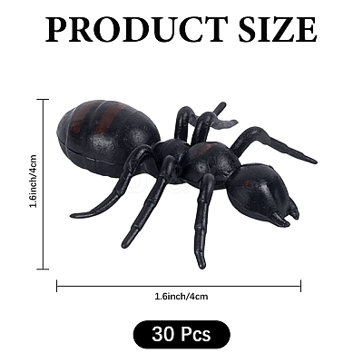 30pc PVC Simulation Ant Toy Model AJEW-CP0006-18-1