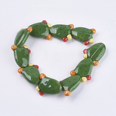 Handmade Porcelain Beads PORC-G002-16-1