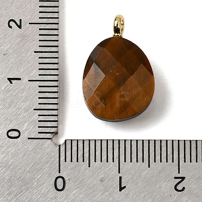 Natural Tiger Eye Pendants G-Z090-01G-05-1