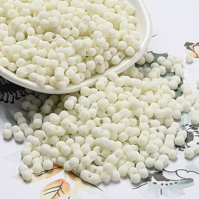 Macaron Color Opaque Frosted Glass Seed Beads SEED-K009-12B-16-1