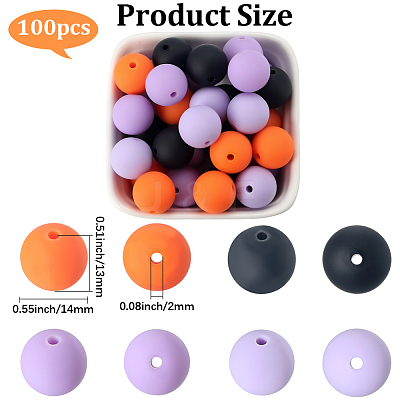 Rubberized Style Imitated Silicone Acrylic Beads MACR-PA0001-06A-04-1