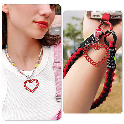 10Pcs Spray Painted Alloy Pendants FIND-TA0010-47A-1