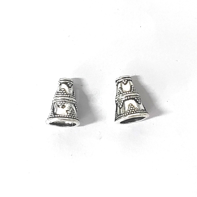 Tibetan Style Alloy Bead Cone TIBEB-TAC0001-04-1