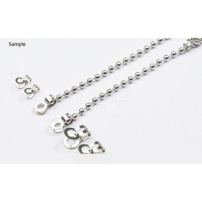 Tarnish Resistant 304 Stainless Steel Ball Chain Connectors X-STAS-R089-04-1