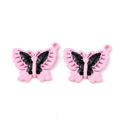 Spray Painted Alloy Pendants PALLOY-K001-37-1
