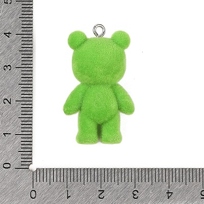 Flocky Resin Pendants RESI-S06-02-1