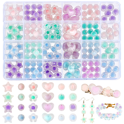 Transparent Acrylic Beads TACR-PH0001-72-1