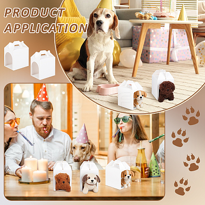 Kraft Paper Folding Paper Pet Gift Packing Tote Boxes CON-WH0089-238A-1