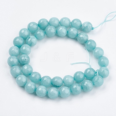 Natural White Jade Bead Strands G-R166-10mm-20-1