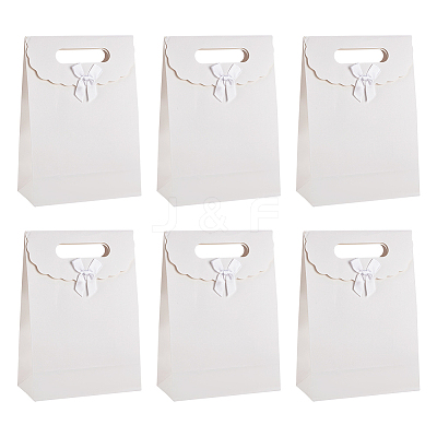 Rectangle Paper Gift Bags CARB-WH0017-14B-04-1