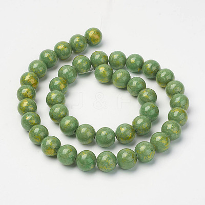 Natural Mashan Jade Beads Strands G-P232-01-I-10mm-1
