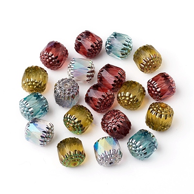 Electroplated Czech Glass Beads X-GLAA-G077-28A-1