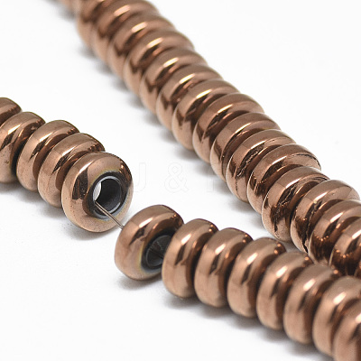 Electroplate Non-magnetic Synthetic Hematite Beads Strands G-T061-42E-1