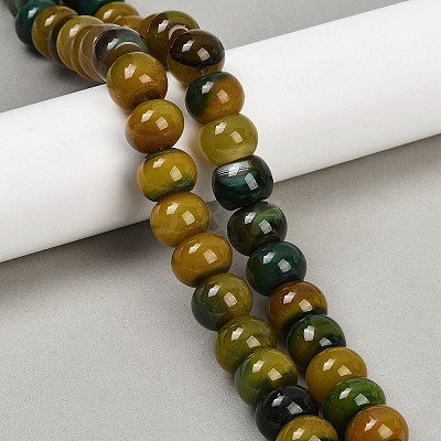 Dyed Natural Agate Beads Strands G-U030-A01-04-1