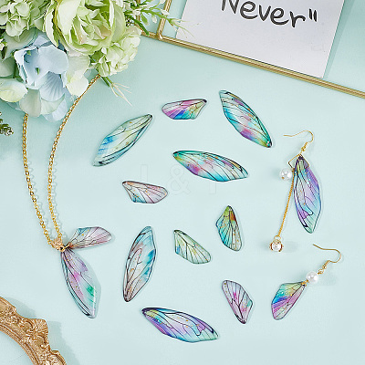 5 Sets 5 Colors Epoxy Resin Pendants RESI-SC0006-20-1