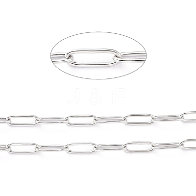 Tarnish Resistant 304 Stainless Steel Paperclip Chains CHS-H031-02P-1