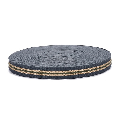 Polyester Grosgrain Ribbon OCOR-WH0063-33-1