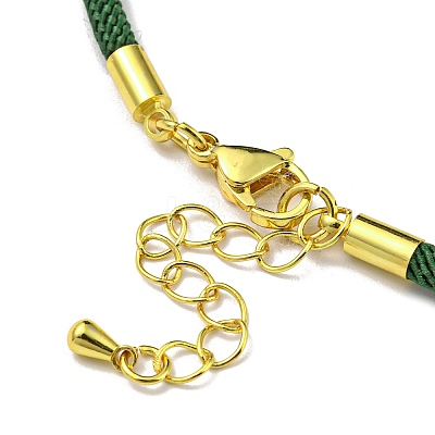 Nylon Cords Bracelet Makings Fit for Connector Charms AJEW-P116-02G-08-1
