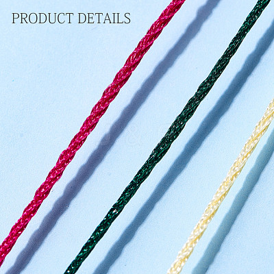 Nylon Braided Cord for Woven Jewelry Making Macrame Craft NWIR-OC0001-01-06-1