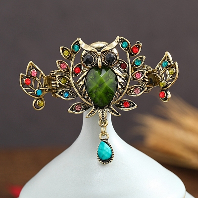 Alloy Rhinestone Claw Hair Clips PW-WG1CC66-10-1