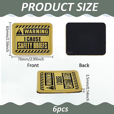 6Pcs Polyester Computerized Embroidery Cloth Sew on Patches DIY-FG0007-14-1
