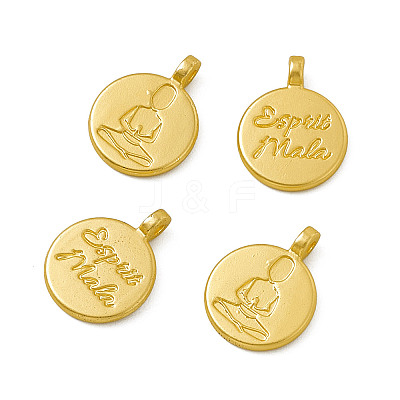 Rack Plating Alloy Pendants PALLOY-M202-01MG-1