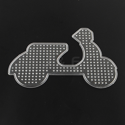 Motorcycle ABC Plastic Pegboards used for 5x5mm DIY Fuse Beads LS-X-DIY-Q009-46-1