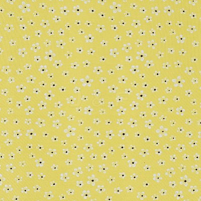 Floral Pattern Printed A4 Polyester Fabric Sheets DIY-WH0158-63A-10-1