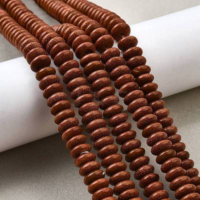 Synthetic Goldstone Beads Strands G-L621-A01-8x4mm-1