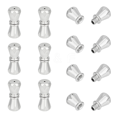 10PCS 304 Stainless Steel Screw Clasps STAS-UN0045-08-1