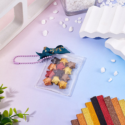 200Pcs Lucky Star Origami Paper DIY-TADJ0001-10-1