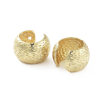 Brass Thick Cuff Earrings EJEW-Q811-39G-1