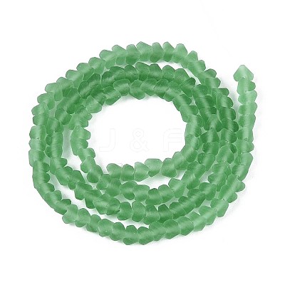 Frosted Transparent Glass Beads Strands LS-GLAA-N016-4mm-27-1