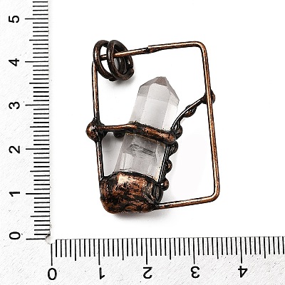 Natural Quartz Crystal Nuggets Pendants G-B149-05R-02-1