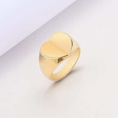 Heart 201 Stainless Steel Finger Rings FS-WG1ADC4-03-1